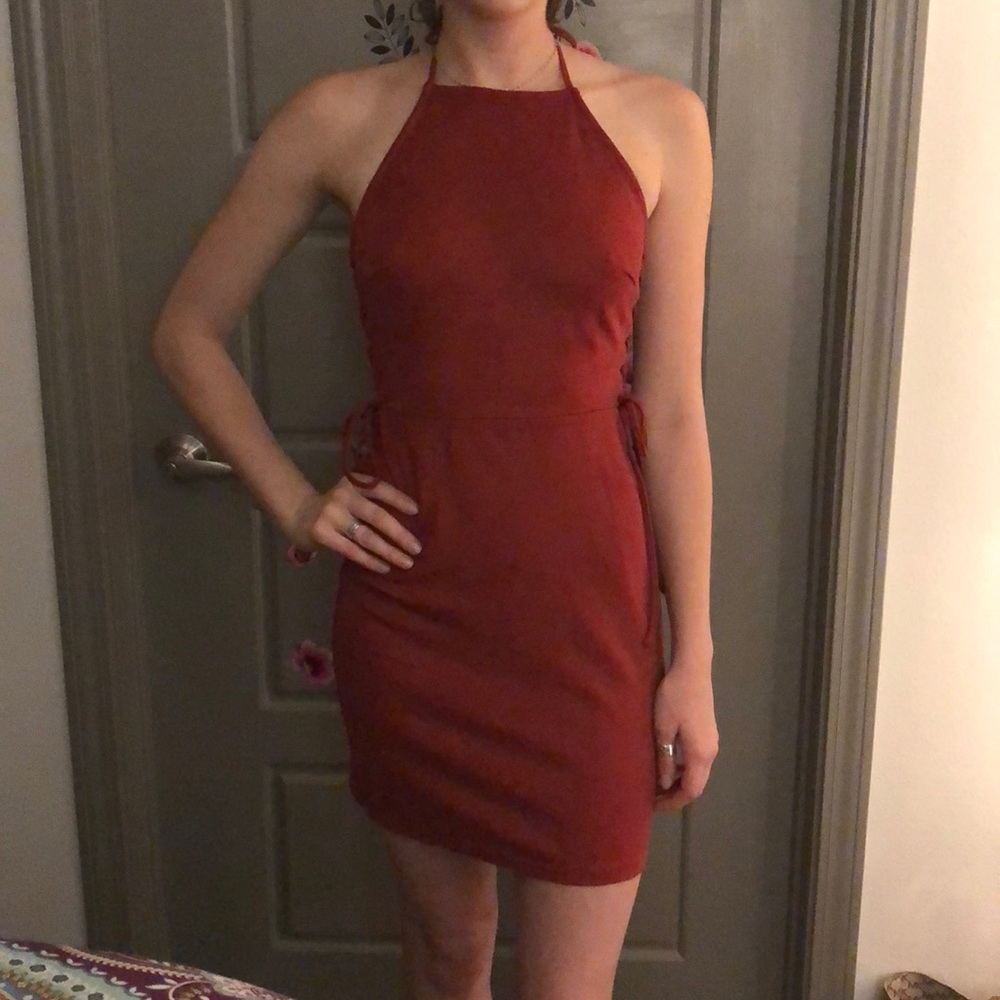 Forever 21 burnt orange/red dress